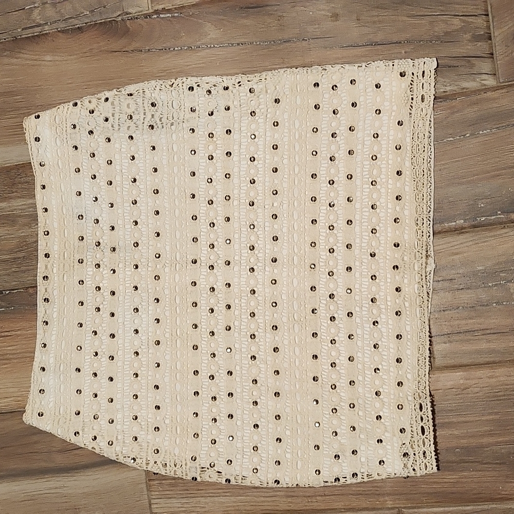 Skye's the Limit Cream Midi Skirt